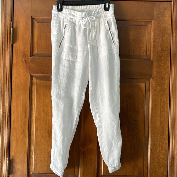 Athleta Cabo linen jogger size 2 white - Picture 3 of 10